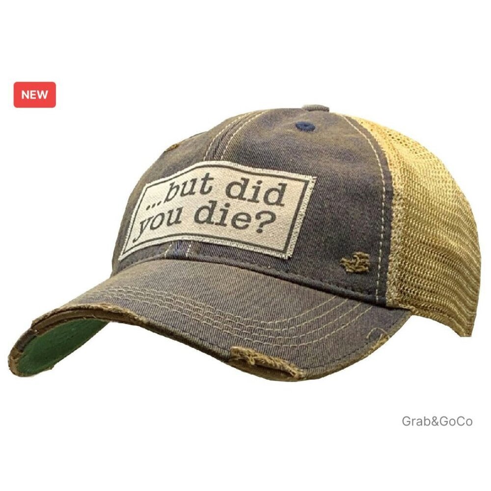 Vintage Distressed Trucker Cap Unisex Classic Retro Adjustable Snapback